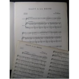 BROCHE L. Salut à la Reine Chant Piano 1908