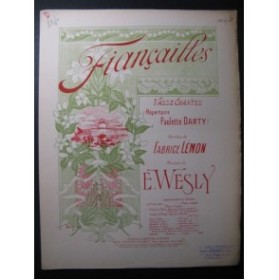 WESLY E. Fiançailles Piano 1900