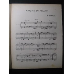 WITTMANN G. Marche du Figaro Piano 4 mains XIXe