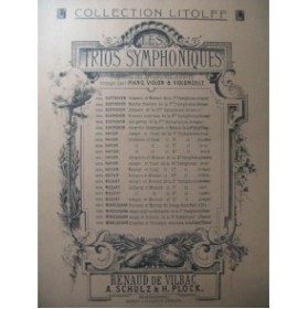 BEETHOVEN Marche Funèbre Piano Violon Violoncelle ca1880
