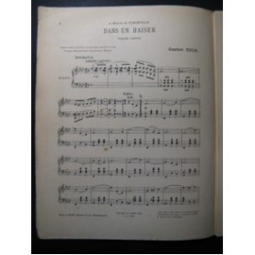 ROUX Gaston Dans un Baiser Piano 1904
