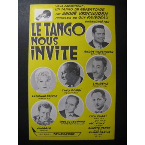 Le Tango nous invite Tendresse André Verchuren