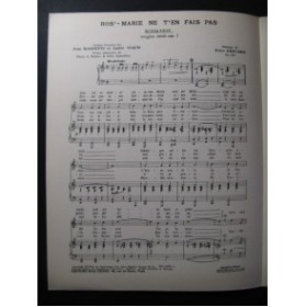 KREUDER Peter Ros'Marie Chant Piano 1940