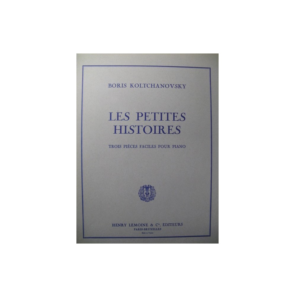 KOLTCHANOVSKY Boris Les Petites Histoires Piano 1956