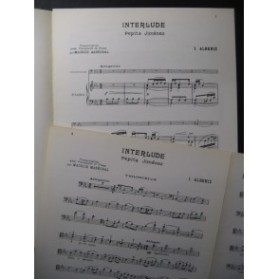 ALBENIZ Isaac Interlude Violoncelle Piano 1950