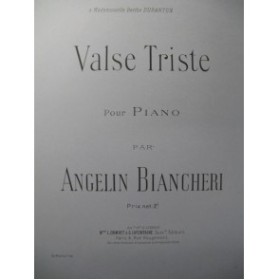 BIANCHERI Angelin Valse Triste Piano