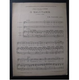 NAZARE-AGA Y.-K. O Salutaris Orgue Chant 1901