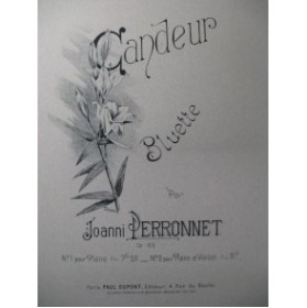PERRONNET Joanni Candeur Violon Piano