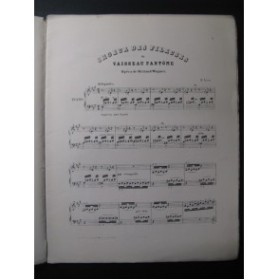 LISZT Franz Choeur de Fileuses Wagner Piano ca1890