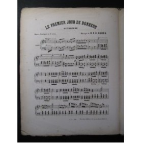 AUBER D. F. E. Le Premier Jour de Bonheur Piano ca1870