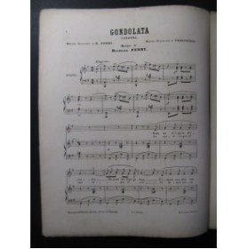 FERRI Nicolas Condolata Chant Piano ca1875