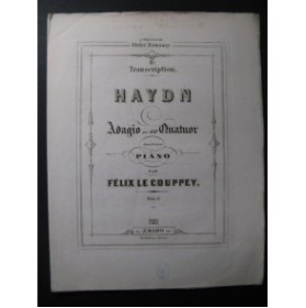 HAYDN Joseph Adagio Le Couppey Piano ca1870