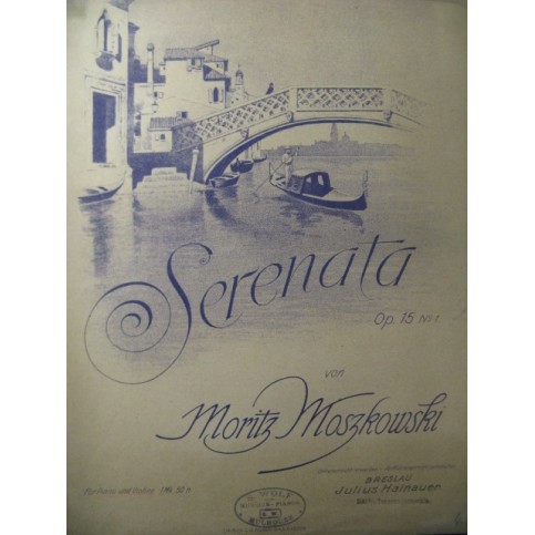 MOSZKOWSKI Moritz Serenata Violon Piano