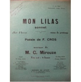 MIROUZE M. C. Mon Lilas Dédicace Chant Piano
