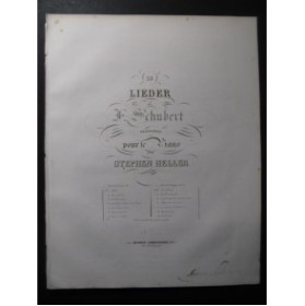 SCHUBERT Franz  Adieu Piano 1838