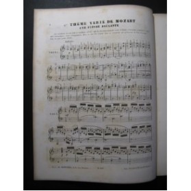 MOZART W. A. Une Fièvre Brullante Piano ca1855