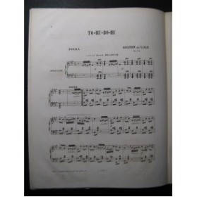DE LILLE Gaston To-Hu-Bo-Hu pour Piano XIXe﻿