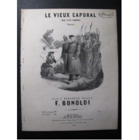 BONOLDI F. Le Vieux Caporal Chant Piano ca1850
