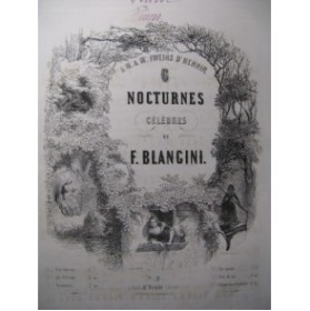 BLANGINI Félix Le Retour Chant Piano ca1850