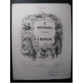 BLANGINI Félix Le Retour Chant Piano ca1850