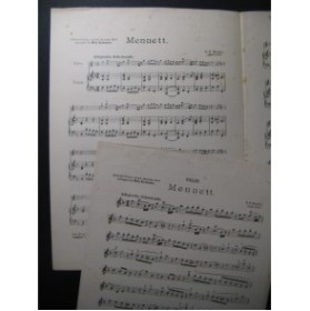 HAENDEL G. F. Menuett Violon Piano 1904