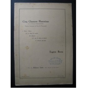 BOZZA Eugène 5 Chansons Florentines Chant Piano 1946