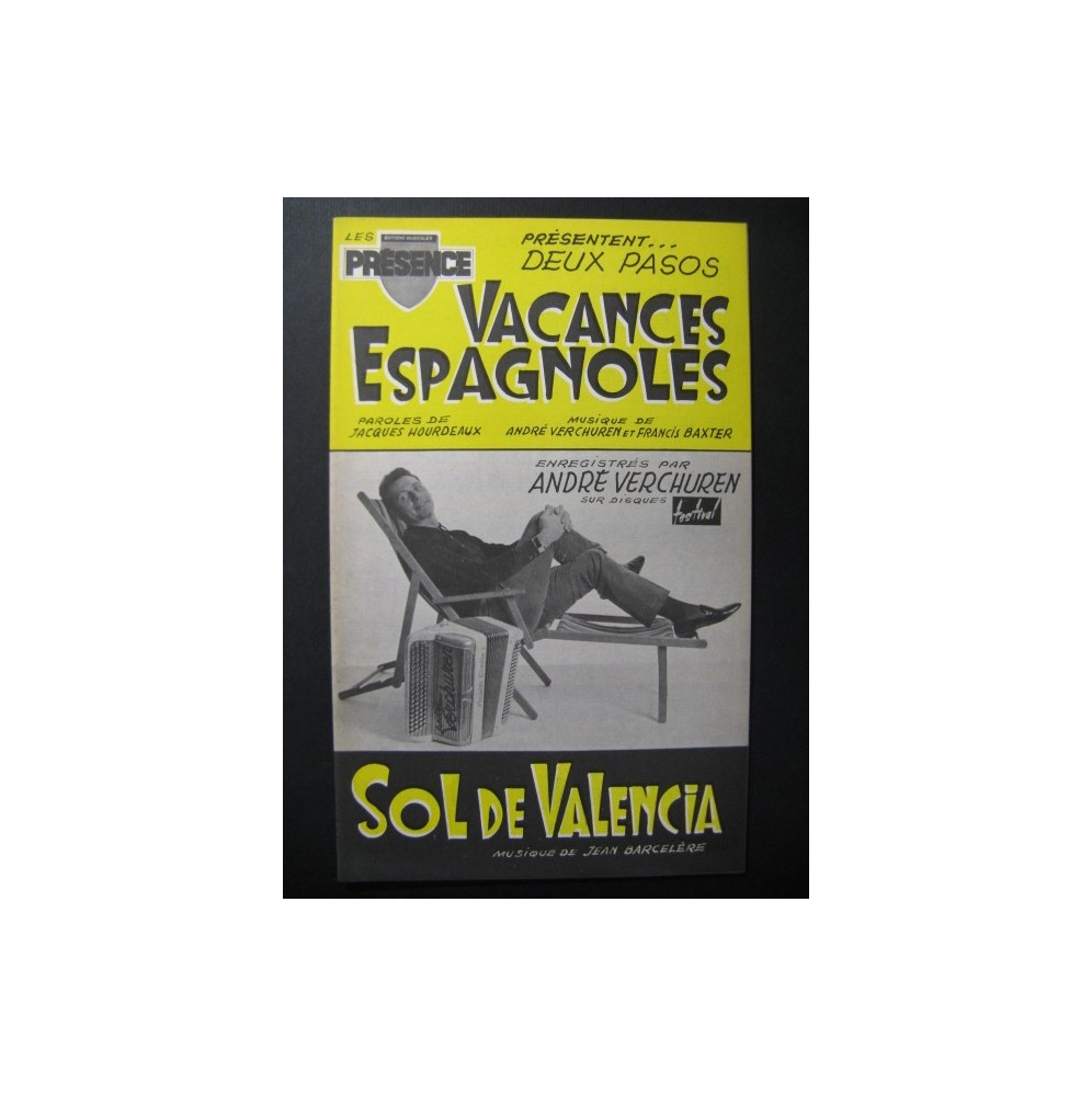 Vacances Espagnoles Sol de Valencia Verchuren 1968