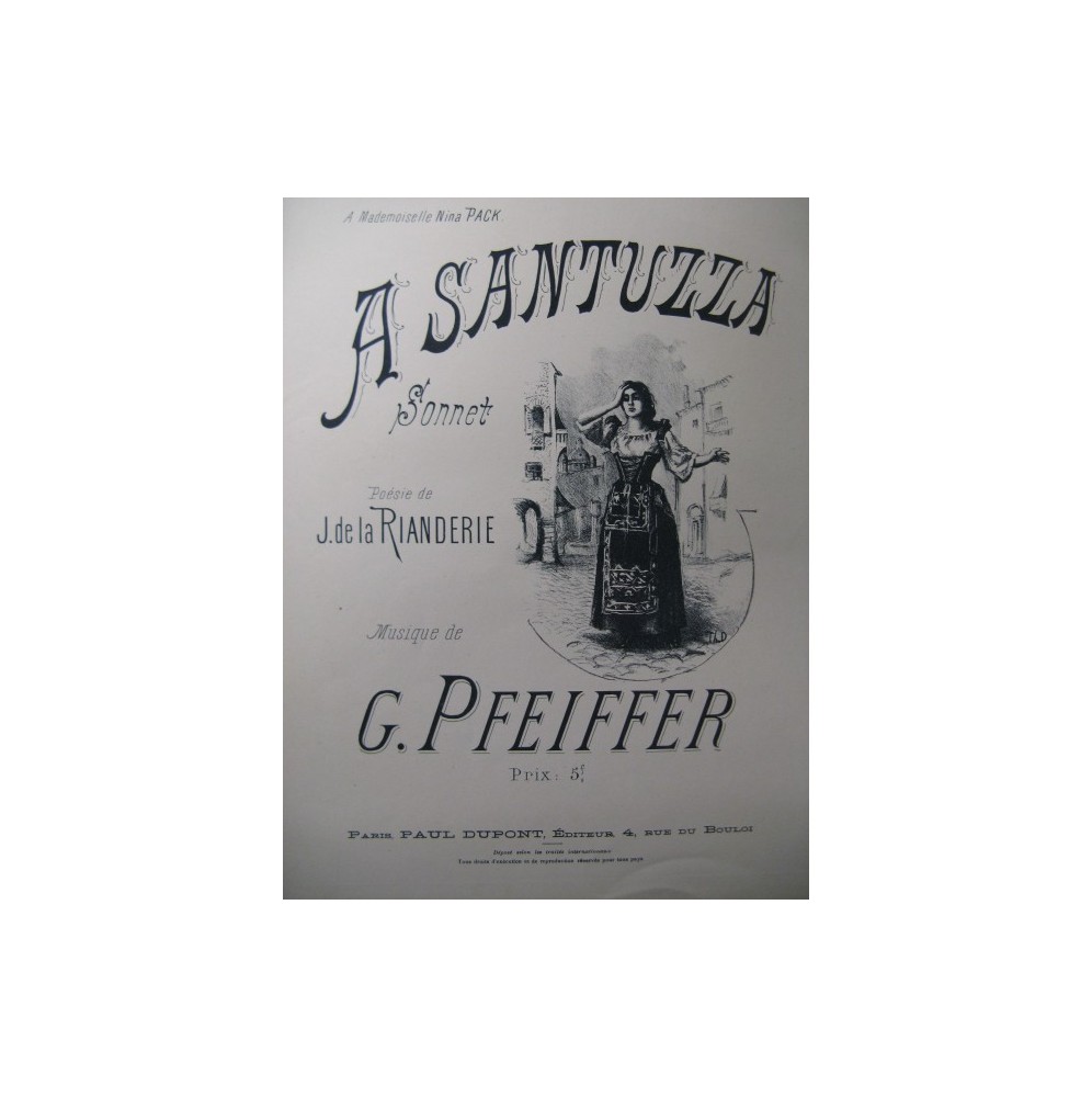 PFEIFFER G. A Santuzza Piano Chant