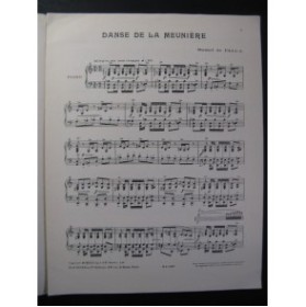 DE FALLA Manuel Danse de la Meunière Piano 1946