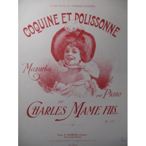 MAME Charles Coquine et Polissonne Piano ca1900