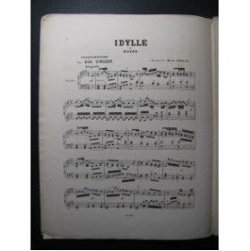 HAYDN Joseph Idylle Aug. Vincent Piano 1868