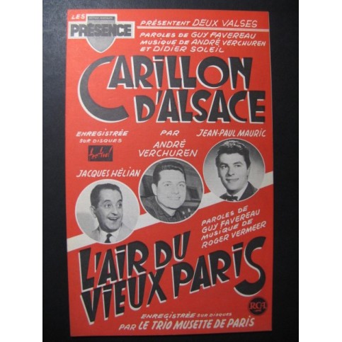Carillon d'Alsace L'air du Vieux Paris 1962