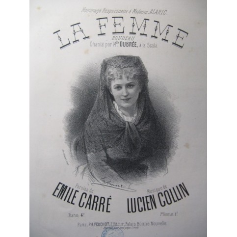 COLLIN Lucien La Femme Chant Piano XIXe