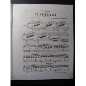 MONIOT Eugène Le Crépuscule Piano XIXe