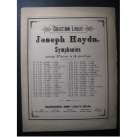 HAYDN Joseph Symphonie No 18 Piano 4 mains