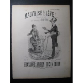 COLLIN Lucien Mauvaise Elève Chant Piano XIXe
