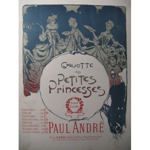 ANDRÉ Paul Gavotte des Petites Princesses Violon Piano XIXe