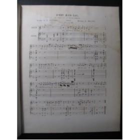 ROSSINI G. C'est bien Lui Chant Piano 1842