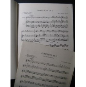 MOZART W. A. Concerto en Ré Violon Piano