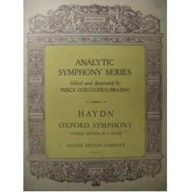 HAYDN Joseph Symphonie No 16 Piano