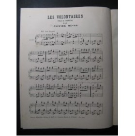 MÉTRA Olivier Les Volontaires pour Piano XIXe﻿
