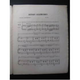 GOLTERMANN George Danses Allemandes Piano Violoncelle 1864