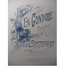 DE CRISTOFARO A. En Gondole Piano
