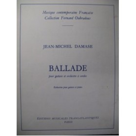 DAMASE Jean-Michel Ballade Piano Guitare 1977