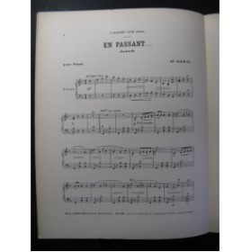 GAUWIN Adolphe En Passant Burret pour Piano