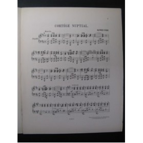 FOCK Alfred Cortège Nuptial Piano