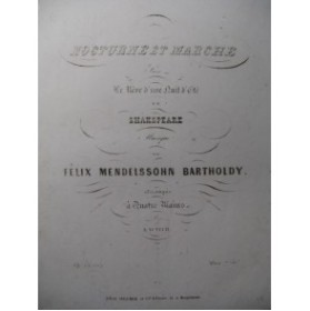 MENDELSSOHN Nocturne et Marche Piano 4 mains ca1858