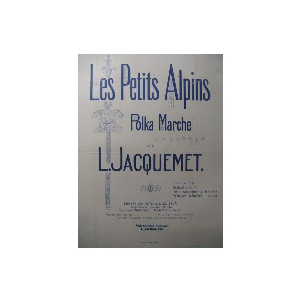 JACQUEMET L. Les Petits Alpins Piano