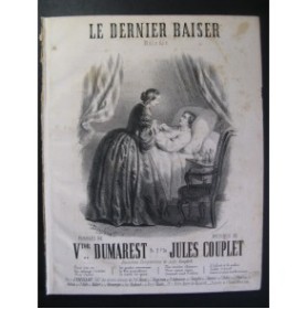 COUPLET Jules Le Dernier Baiser Chant Piano XIXe