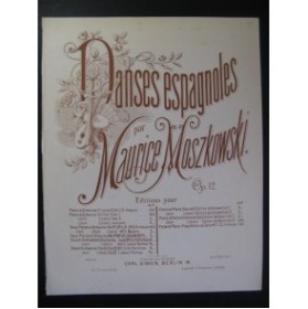 MOSZKOWSKI Maurice Danse Espagnole No 5 2 Pianos 4 mains XIXe